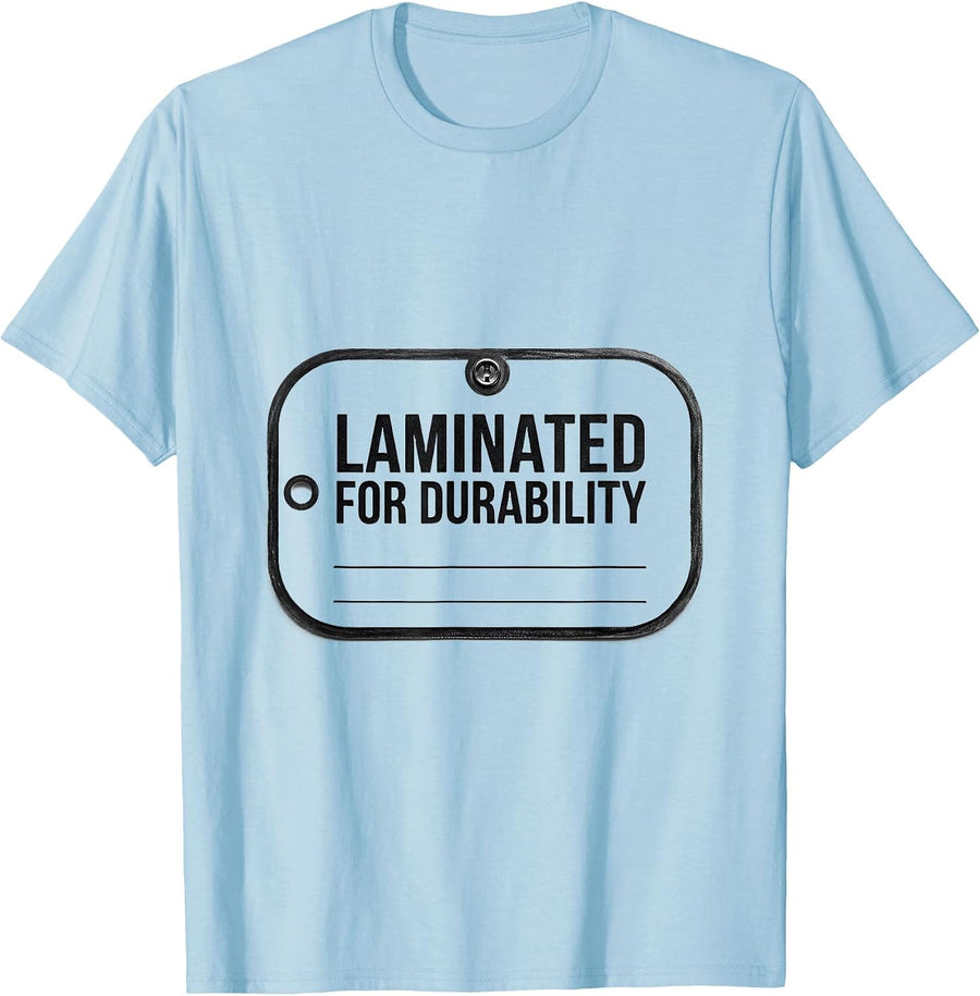 Men's Laminated For Durability Minimalist Special Education T-Shirt - Baby Blue