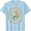 Men's Capricorn On Her Own Terms Zodiac Sign Birthday Humor T-Shirt - Baby Blue