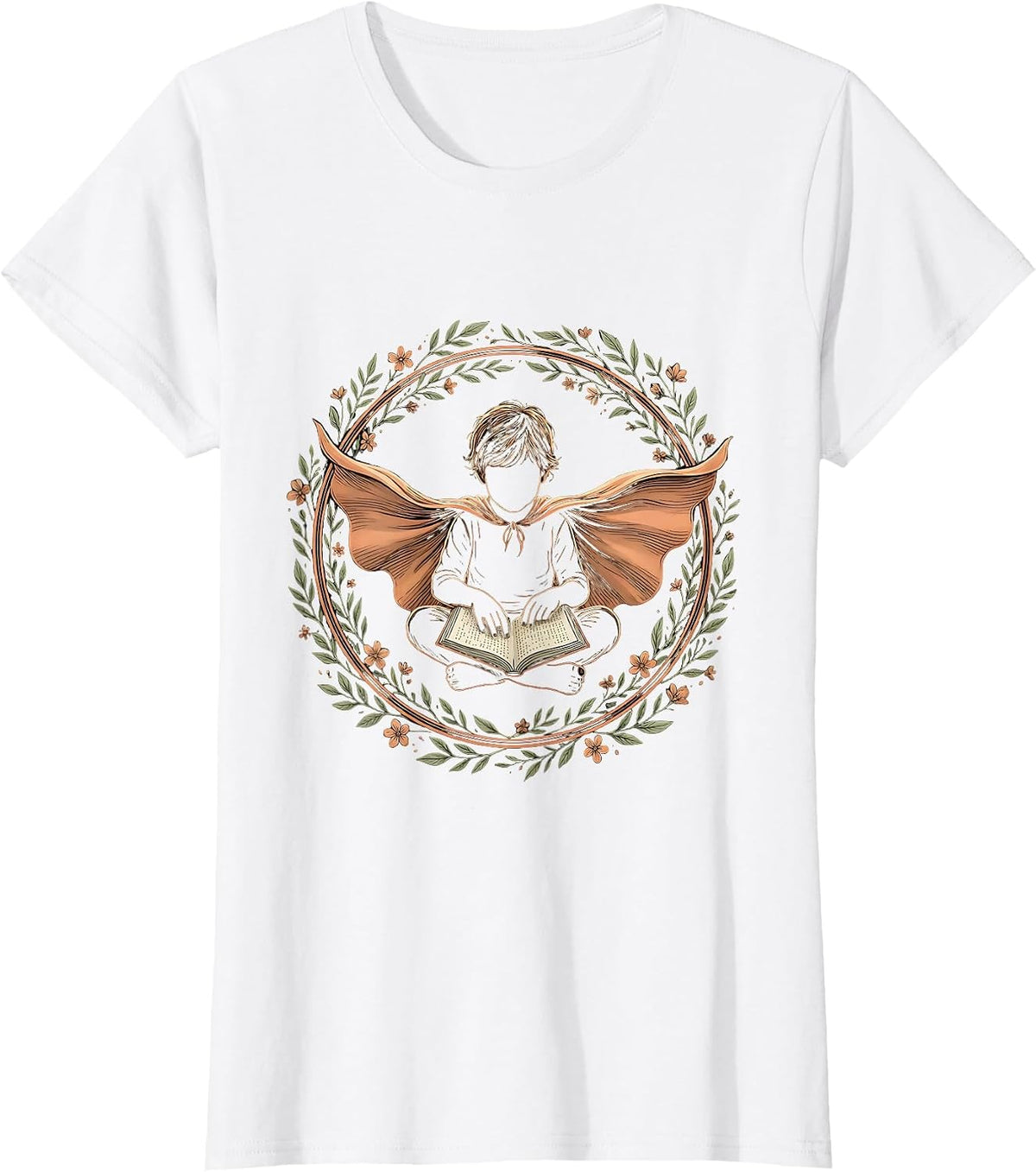 Special Education Superhero Braille Reader Design T-Shirt - White