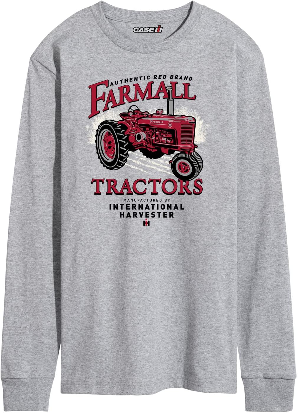 Country Casuals Authentic Farmall Tractors - Men's Long Sleeve T-Shirt - Athletic Heather
