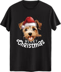 Soft Premium Cotton Christmas T-Shirt Sweatshirt 200+ Dog Breed Funny Holiday Kids Adult Gift for Dog Pupper Lovers - Biewer