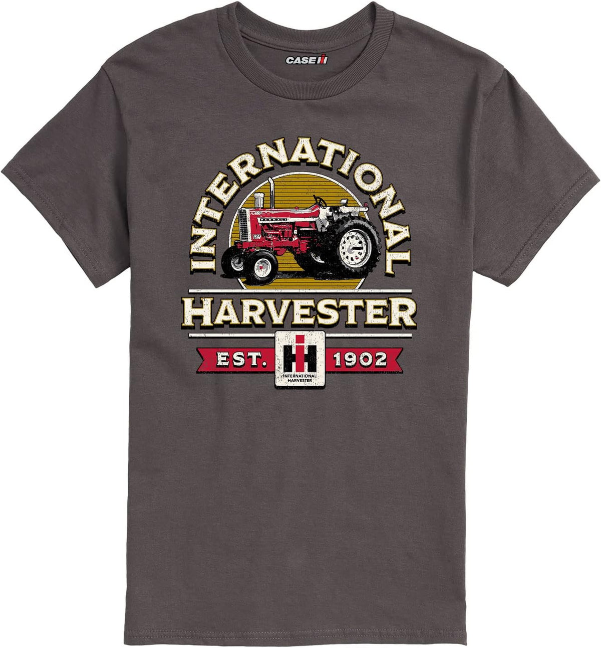 International Harvester Est. 1902 - Men's Short Sleeve Graphic T-Shirt - Charcoal