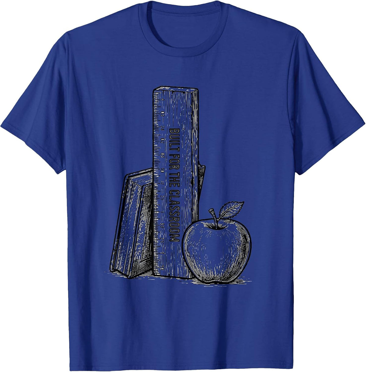 Men's Built for the Classroom Elementary Teacher Design T-Shirt - Royal Blue