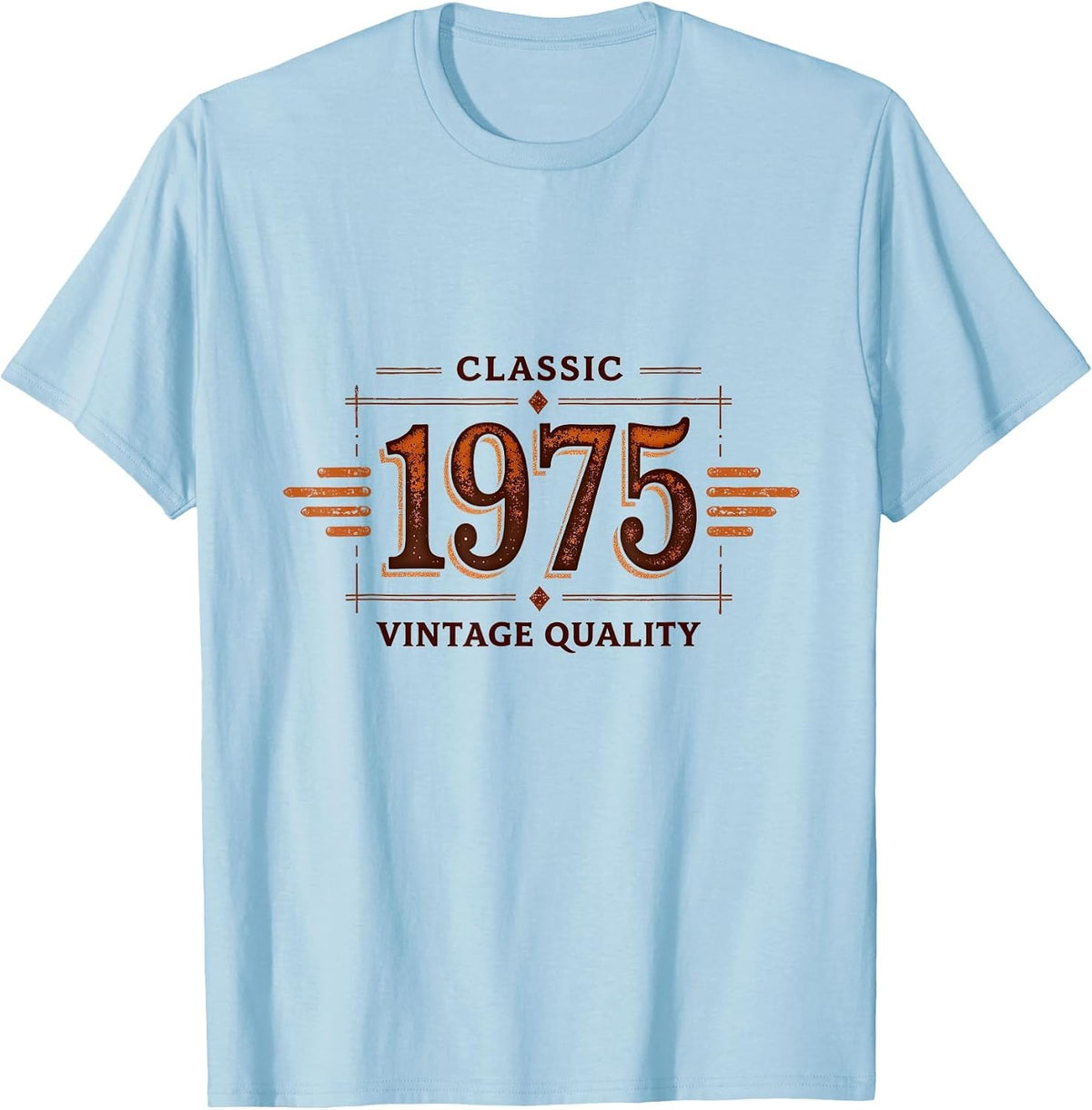 1975 Classic Vintage Quality Retro Design T-Shirt - Baby Blue