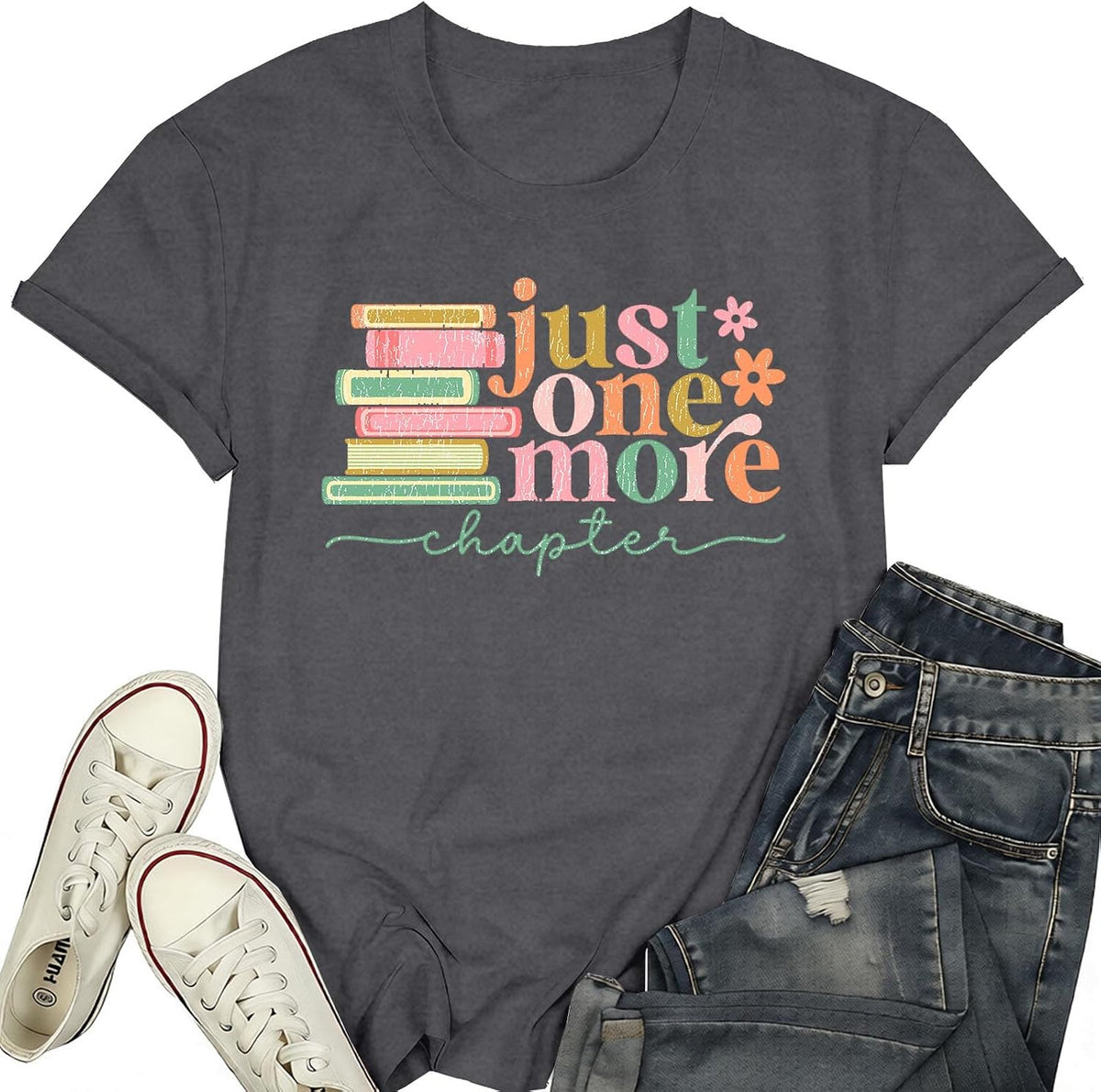 Book Shirts for Women Reading Librarian Teacher T-Shirt It's Too Non-fictiony Outside Tee Tops - Grey