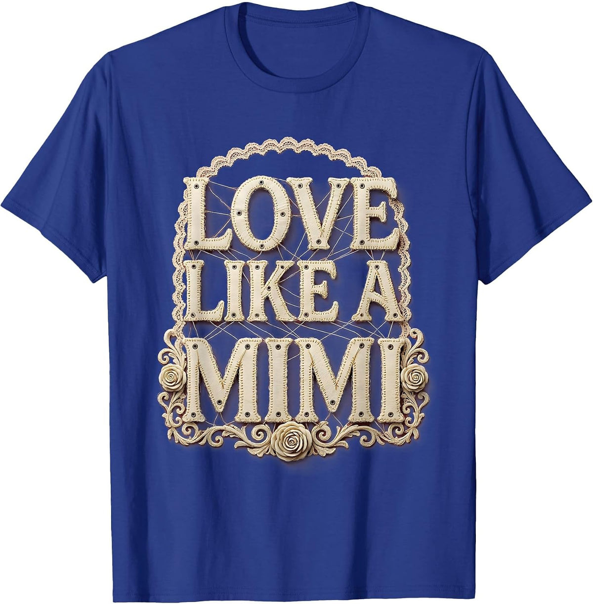 Men's Love Like a Mimi Grandma Pride Design T-Shirt - Royal Blue