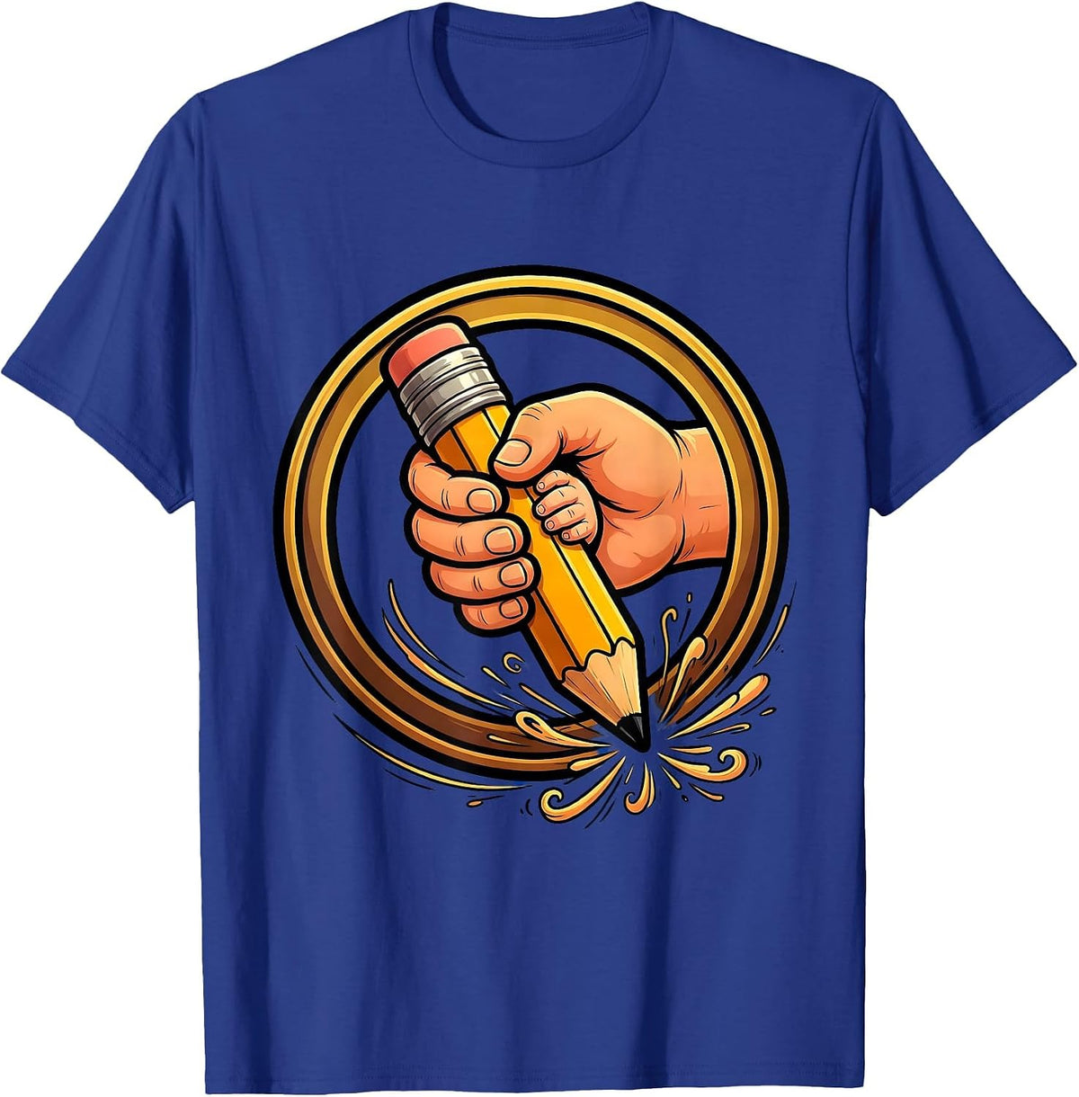 Paraprofessional Teacher's Aide Guiding Student T-Shirt - Royal Blue