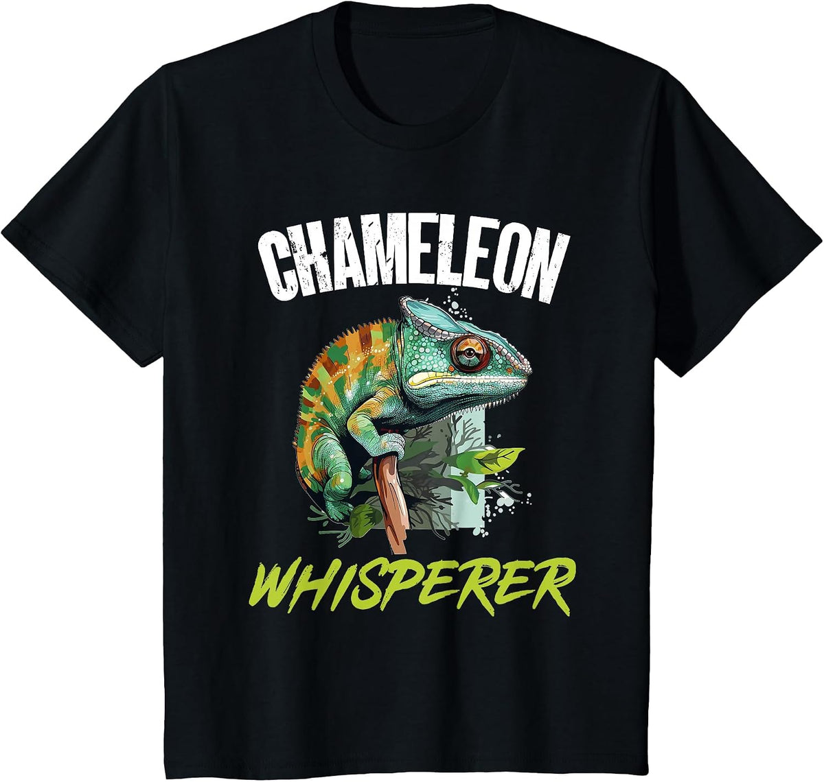 Chameleon Reptile Chameleon Whisperer T-Shirt - Black