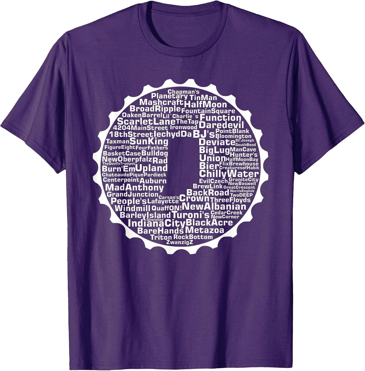 Drink Local Indiana Breweries T-Shirt - Purple