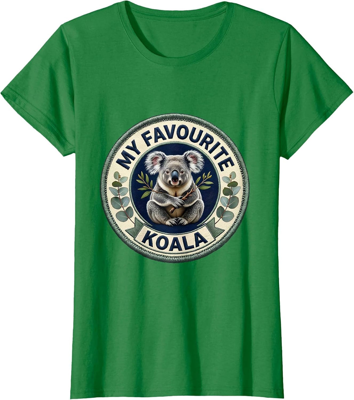 Women's My Favourite Koala Cute Kawaii Koala Lover Animal Humor T-Shirt - Kelly Green
