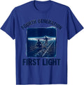 Fourth Generation First Light Vintage Farmer Tractor T-Shirt - Royal Blue