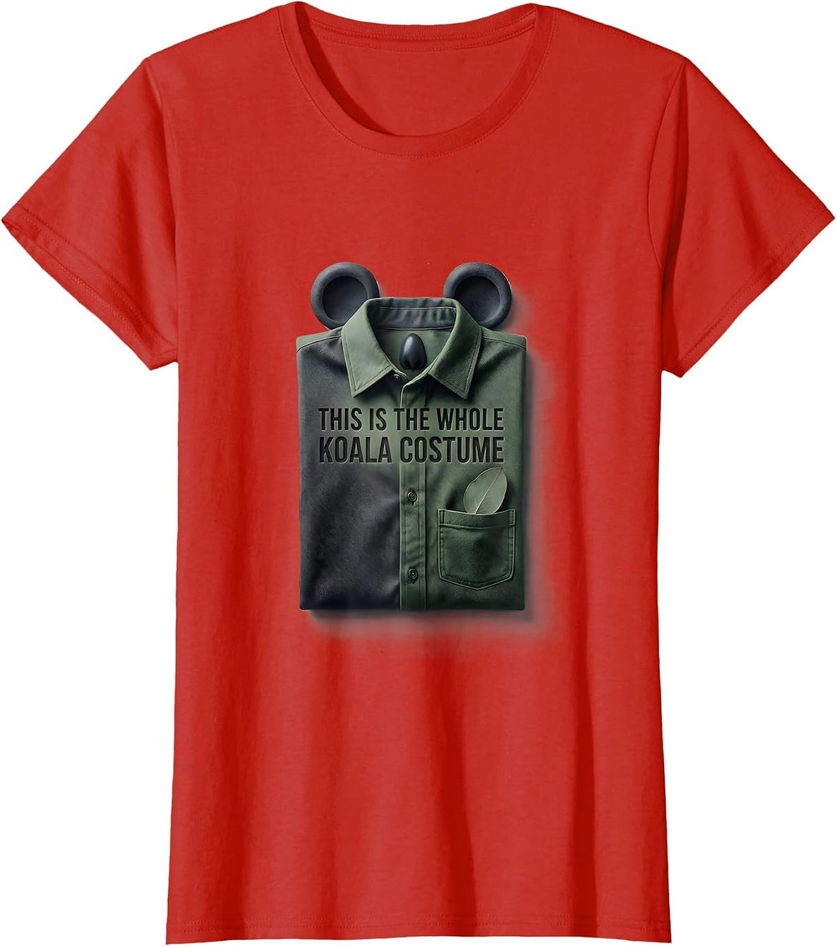 This Is The Whole Koala Costume Funny Koala Lover Novelty T-Shirt - Red