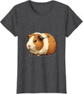 Women's Cartoon Guinea Pig Specimen Display Pet Lover Humor T-Shirt - Dark Heather Grey