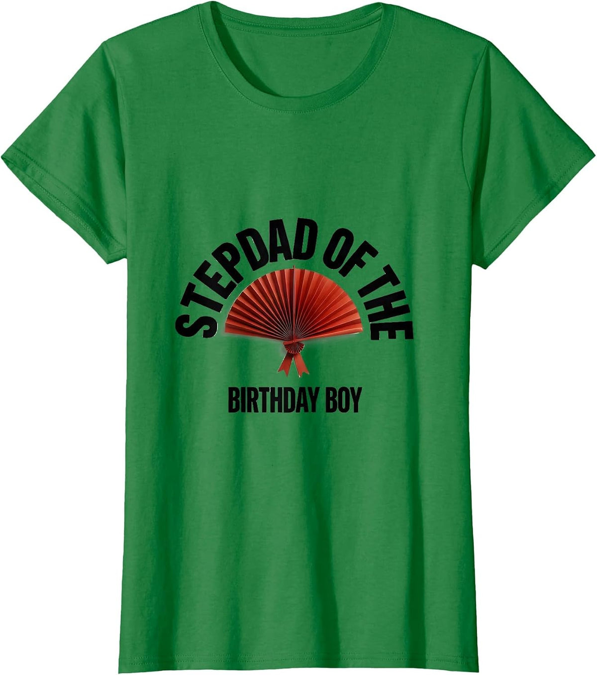 Women's Stepdad Of The Birthday Boy Matching Family Party Shirts T-Shirt - Kelly Green