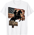 Men's Rope It and Ride Western Cowboy Design T-Shirt - White