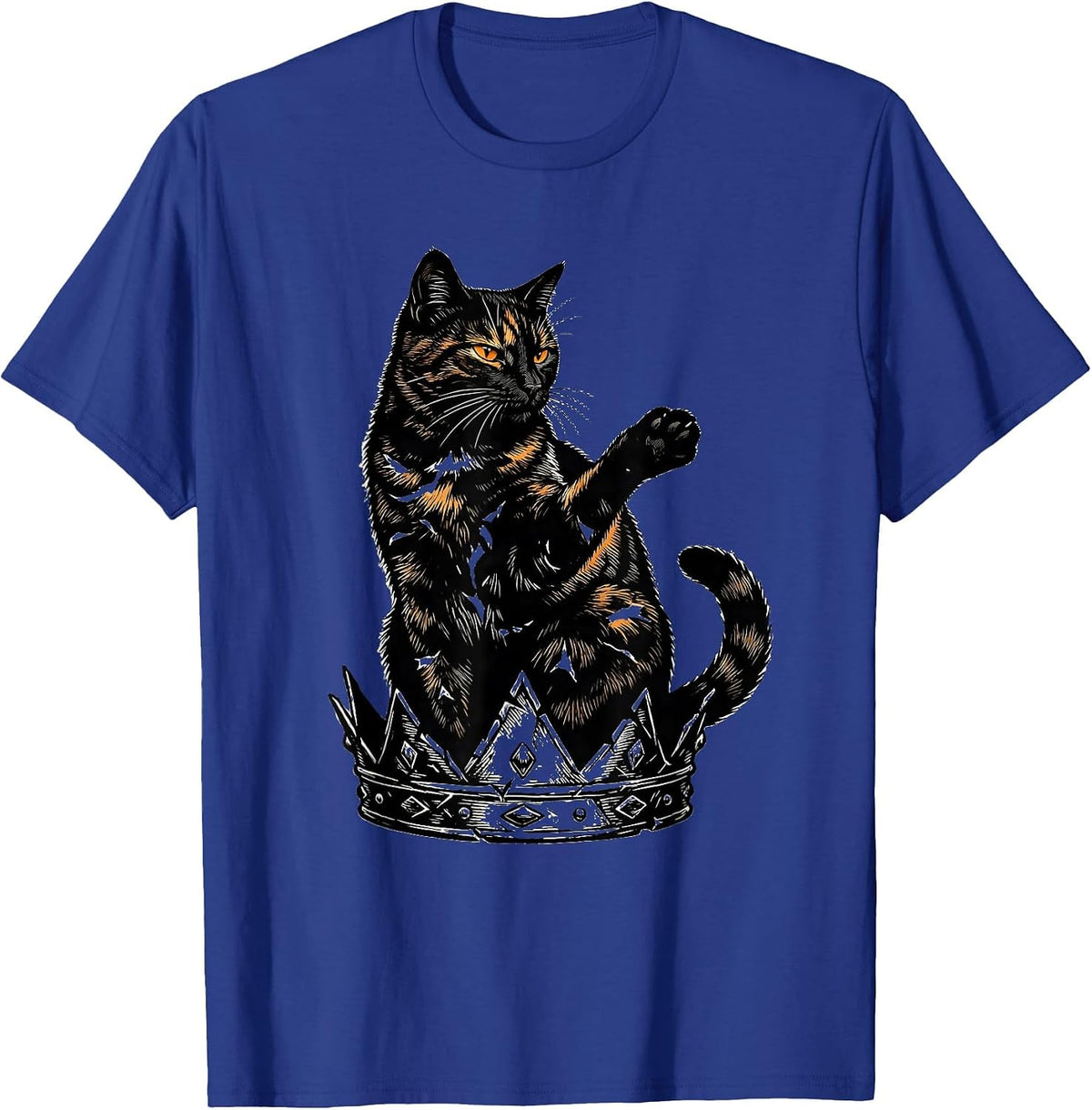 Men's Tortitude Tortoiseshell Cat Owner Tortie Cat Lover T-Shirt - Royal Blue