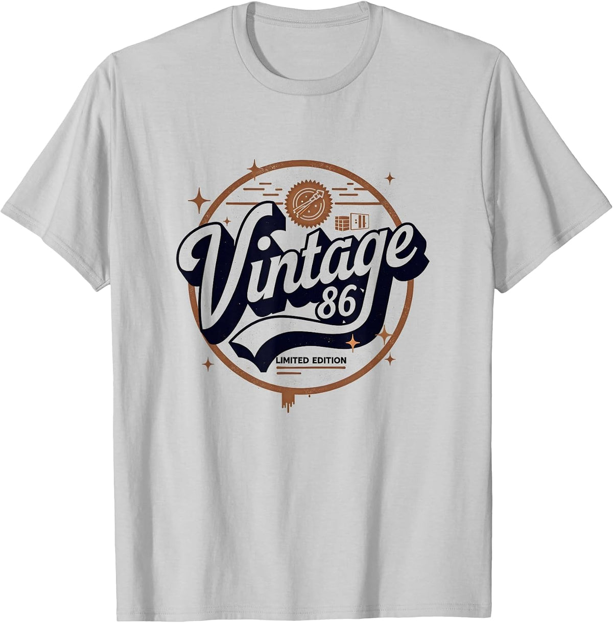 Mademark Birthday - 30s (31-39) T-Shirt - Silver Grey-vintage 86 Limited Edition