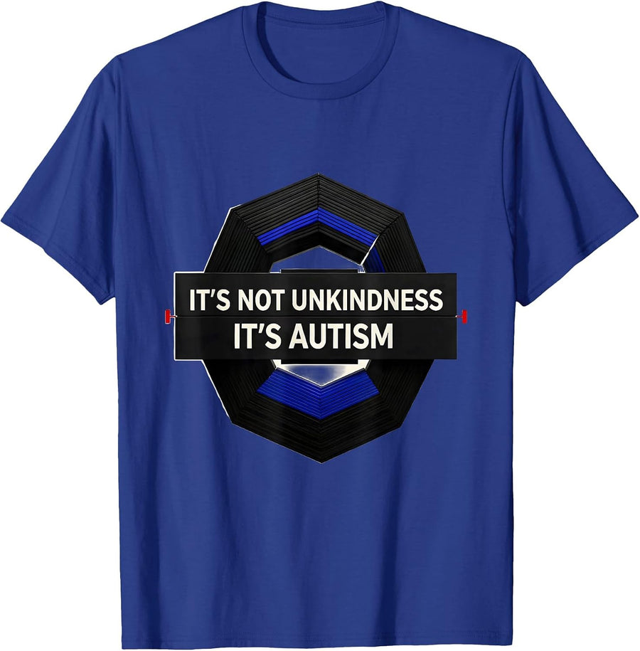 It's Not Unkindness It's Autism Geometric Neurodiversity T-Shirt - Royal Blue