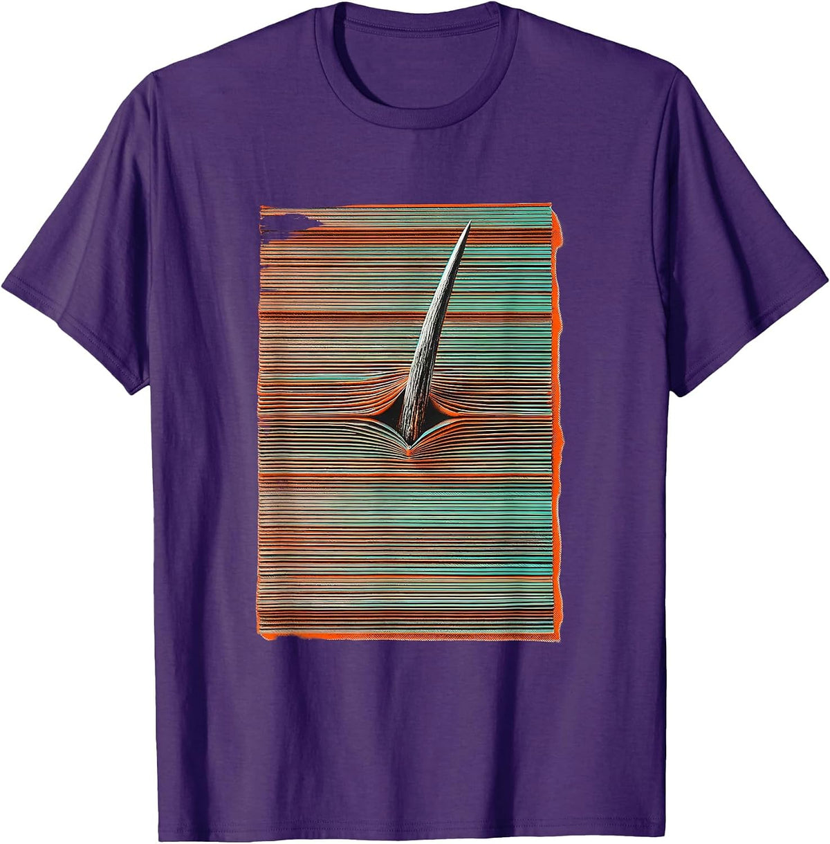Men's Antler Fold Line Camo Dad Humor Hunting Gift T-Shirt - Purple