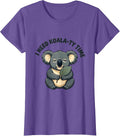 I Need Koala-ty Time Cute Koala Pun Animal Lover Humor T-Shirt - Purple Heather