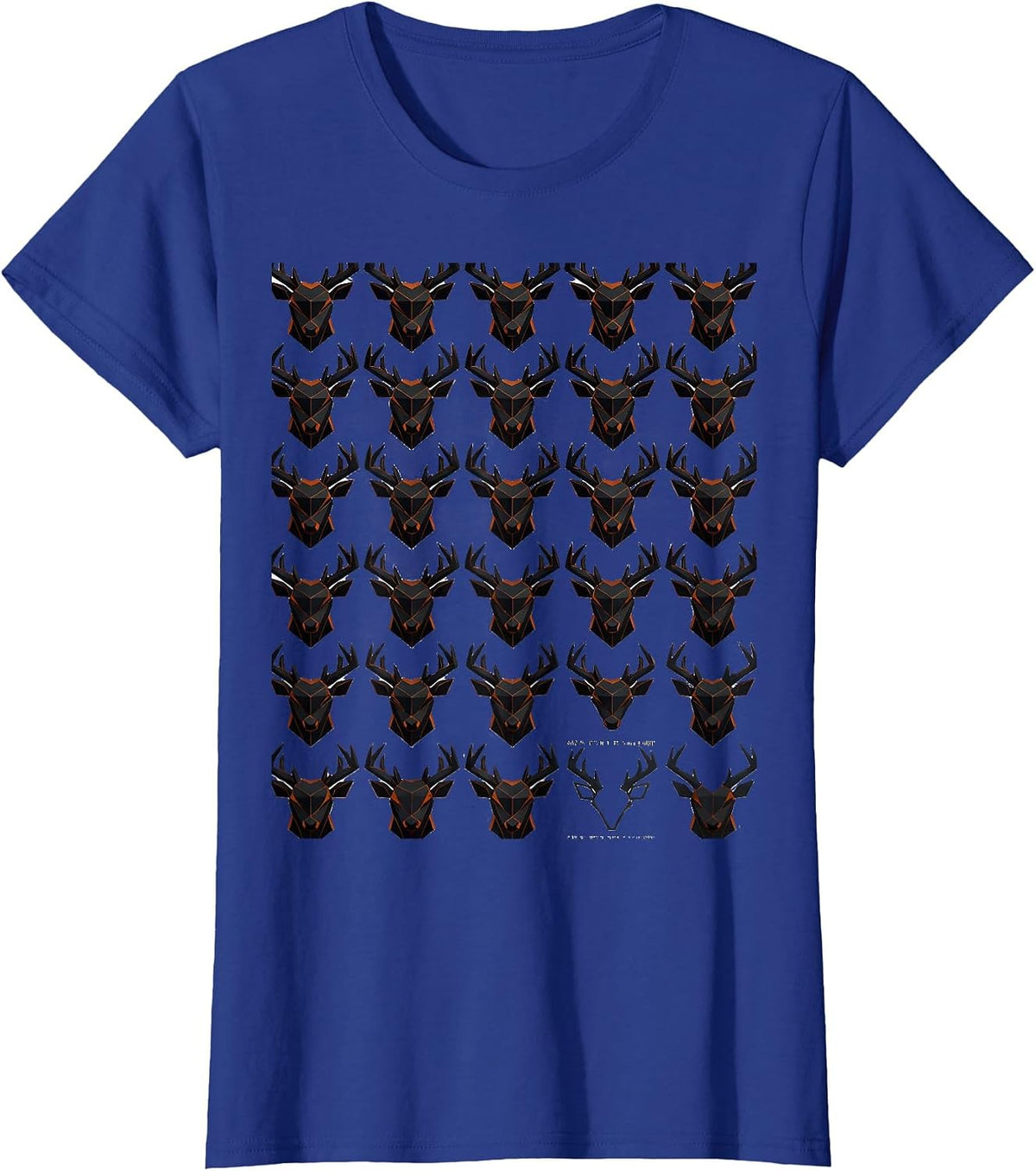 Women's Saw Plenty Of Deer Tagged None Funny Deer Hunting Dad Gift T-Shirt - Royal Blue