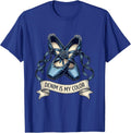 Denim Is My Color Cowgirl Design T-Shirt - Royal Blue