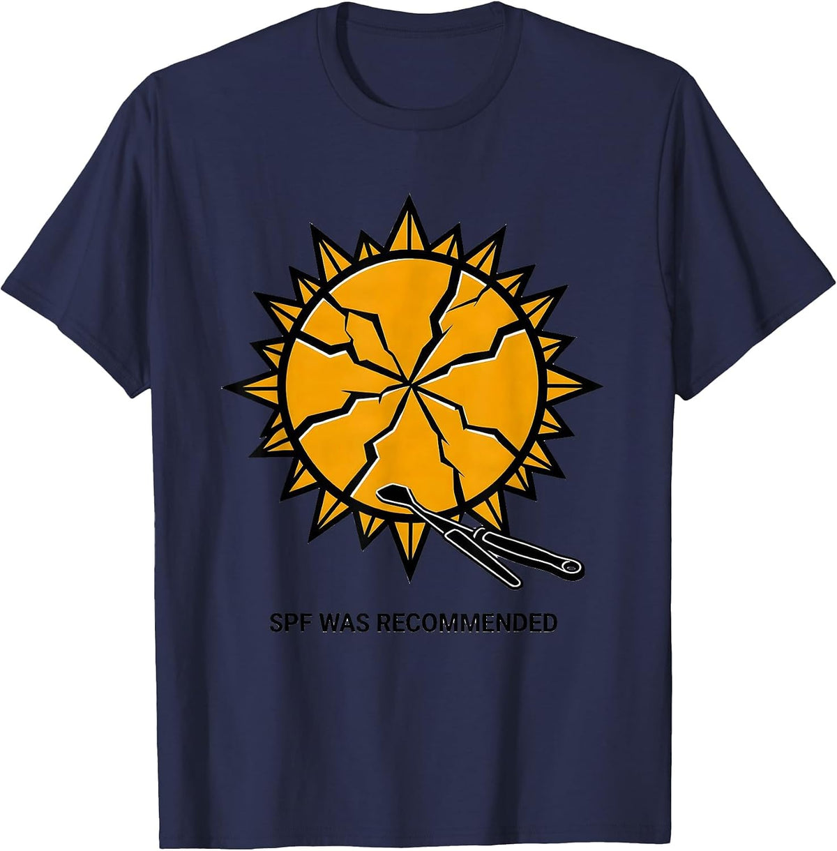 Men's SPF Was Recommended Swiss International Esthetician Skincare T-Shirt - Navy Blue