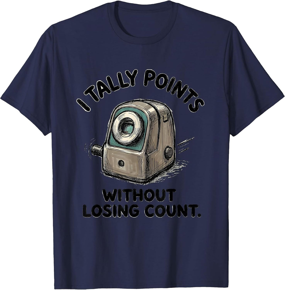 Men's I Tally Points Without Losing Count Funny Special Education T-Shirt - Navy Blue