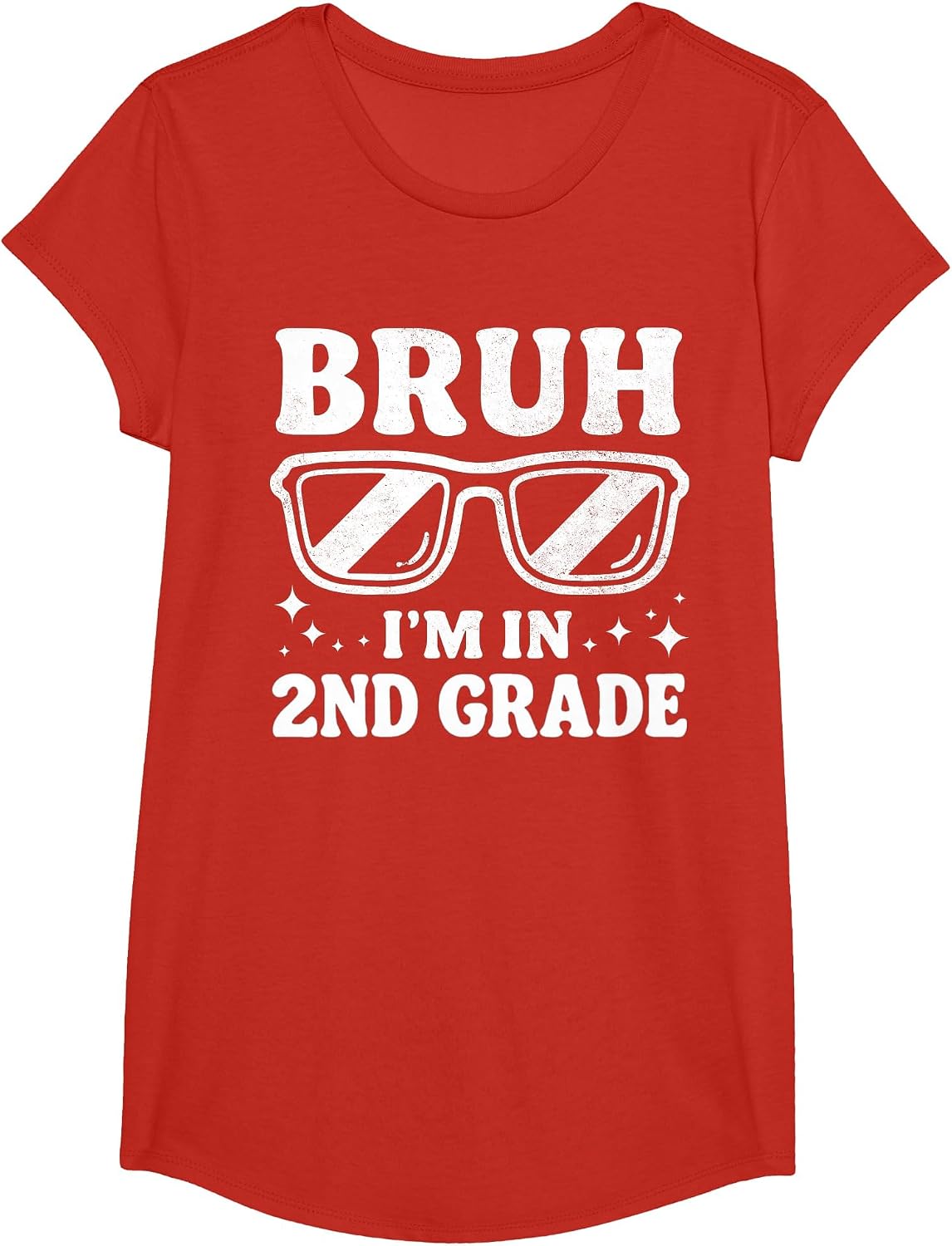 Second Grade Boy Bruh Im in 2nd Grade Student Back to School T-Shirt - Girls Red