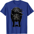 I Serve At The Pig's Pleasure Funny Pig Lover Pet Pig Humor T-Shirt - Royal Blue