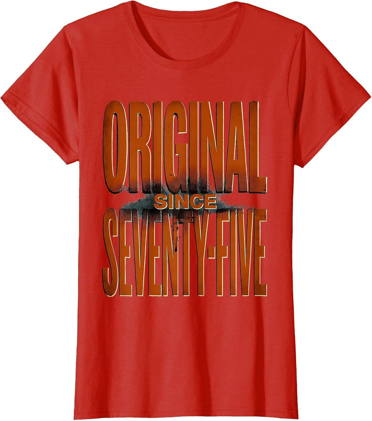 Original Since Seventy-Five Vintage 1975 Design T-Shirt - Red