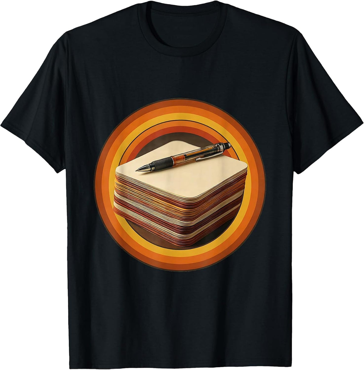 Men's 2nd Grade Teacher Graded Papers Illustration T-Shirt - Black