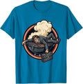 Labor Day Burnout Funny Sarcastic Holiday Design T-Shirt - Sapphire Blue