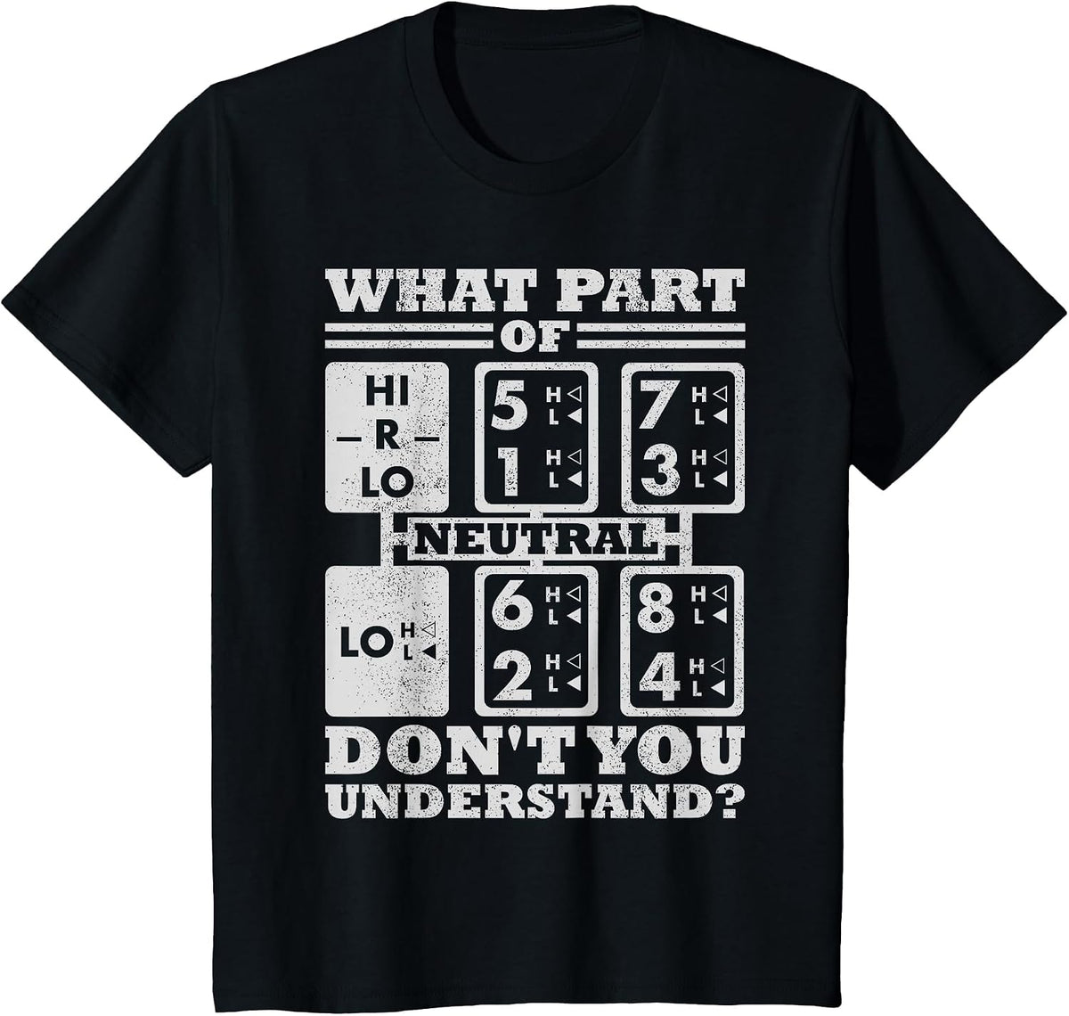 What Part of Truck Equipment do You not Understand the Trucker Driver T-Shirt - Black
