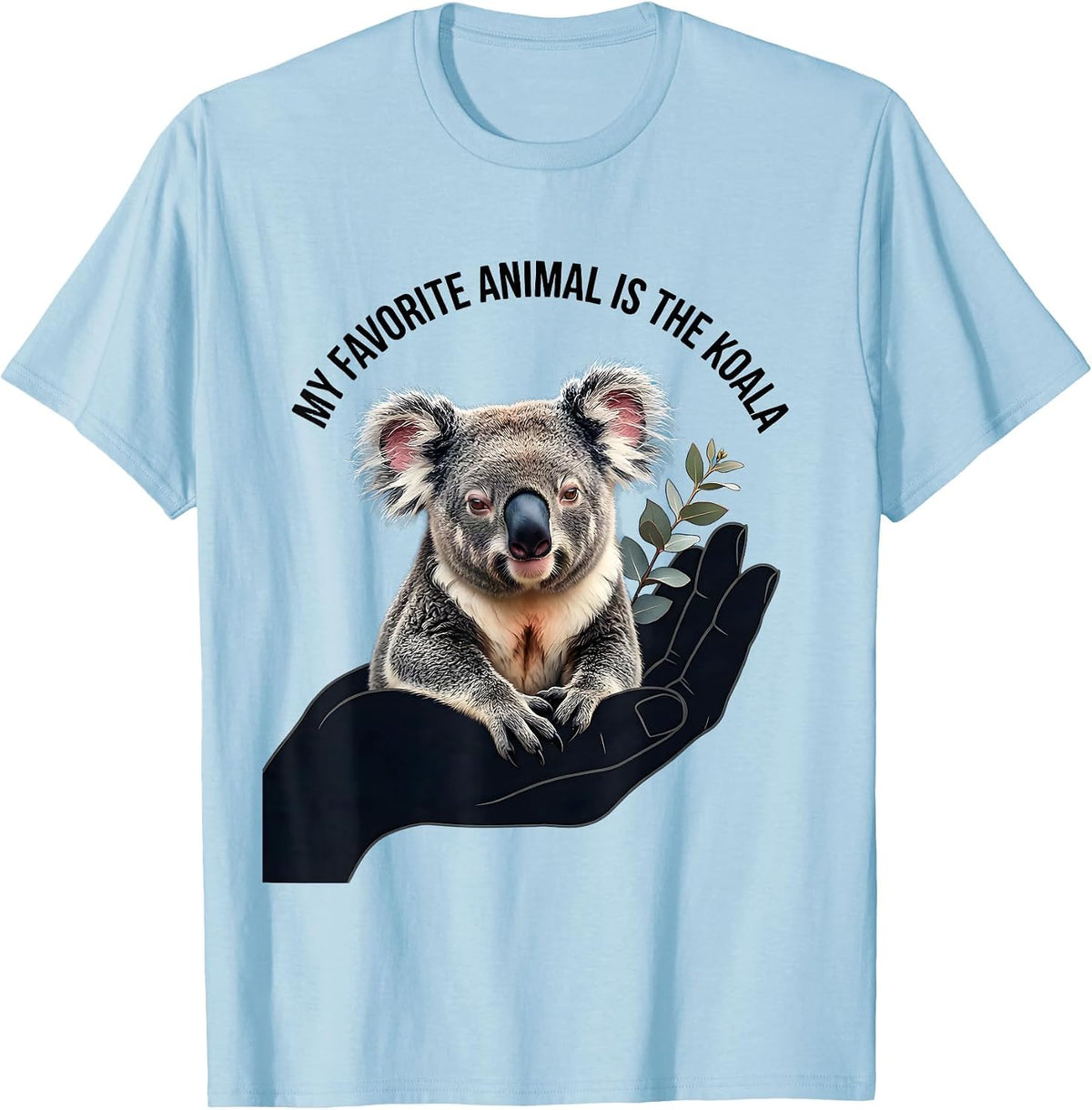 Men's My Favorite Animal Is The Koala Cute Koala Lover Gift T-Shirt - Baby Blue