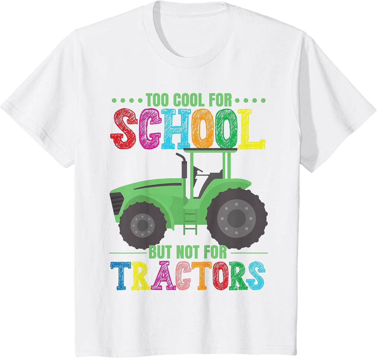 Farm Kids Boy Tractor T-Shirt - White