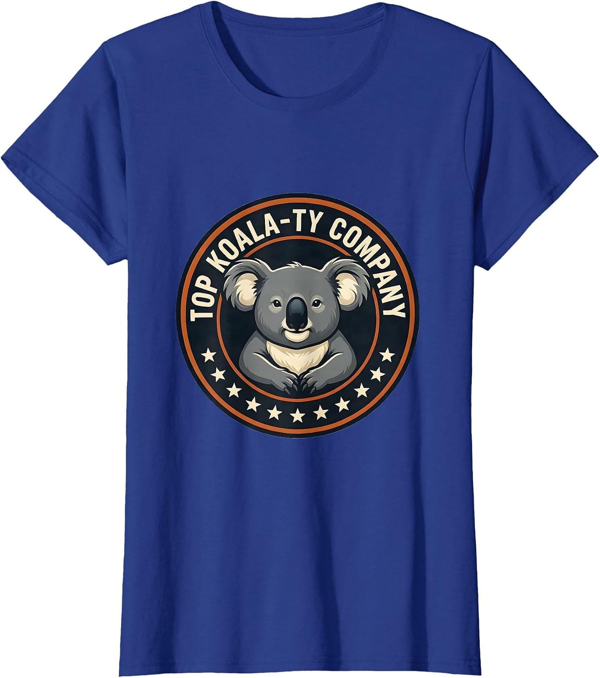 Women's Top Koala-ty Company Funny Koala Pun Animal Lover Gift T-Shirt - Royal Blue