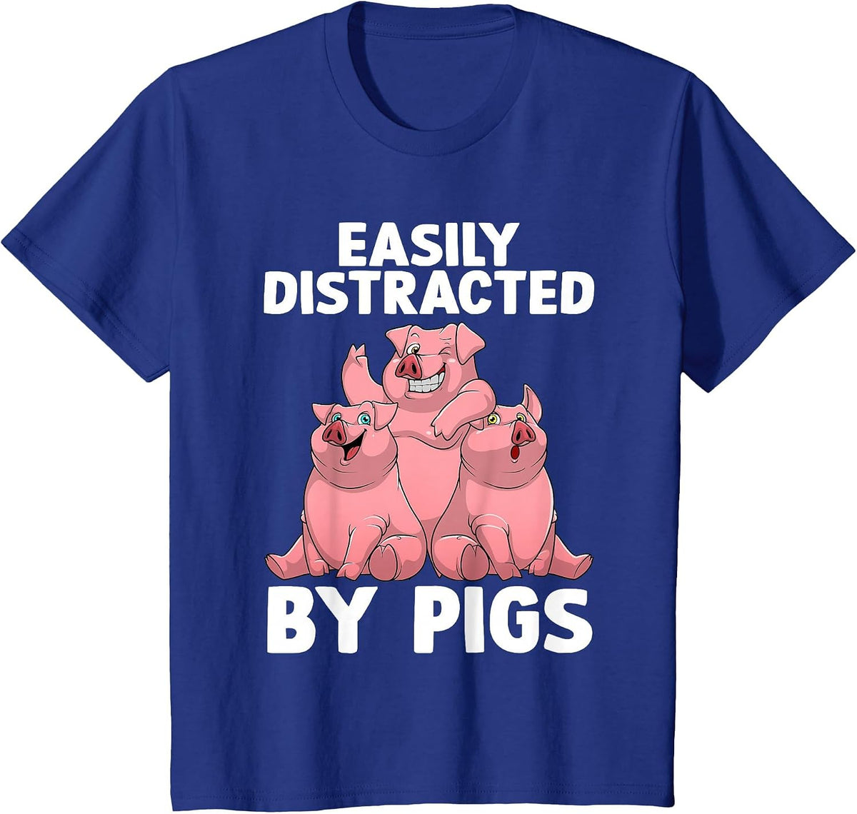 Funny Pig Design for Men Women Kids Farm Animal Pig Lovers T-Shirt - Royal Blue