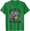 Men's Koala Tea Approved Funny Koala Lover Cute Animal Pun T-Shirt - Kelly Green