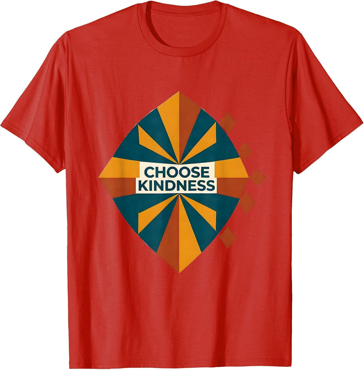 Choose Kindness Groovy Floral Positivity Gift for Special T-Shirt - Red