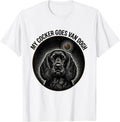 Men's My Cocker Goes Van Dogh Funny Dog Lover Gift Novelty Art T-Shirt - White
