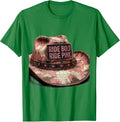 Men's Ride Bold Ride Pink Cowgirl Design T-Shirt - Kelly Green