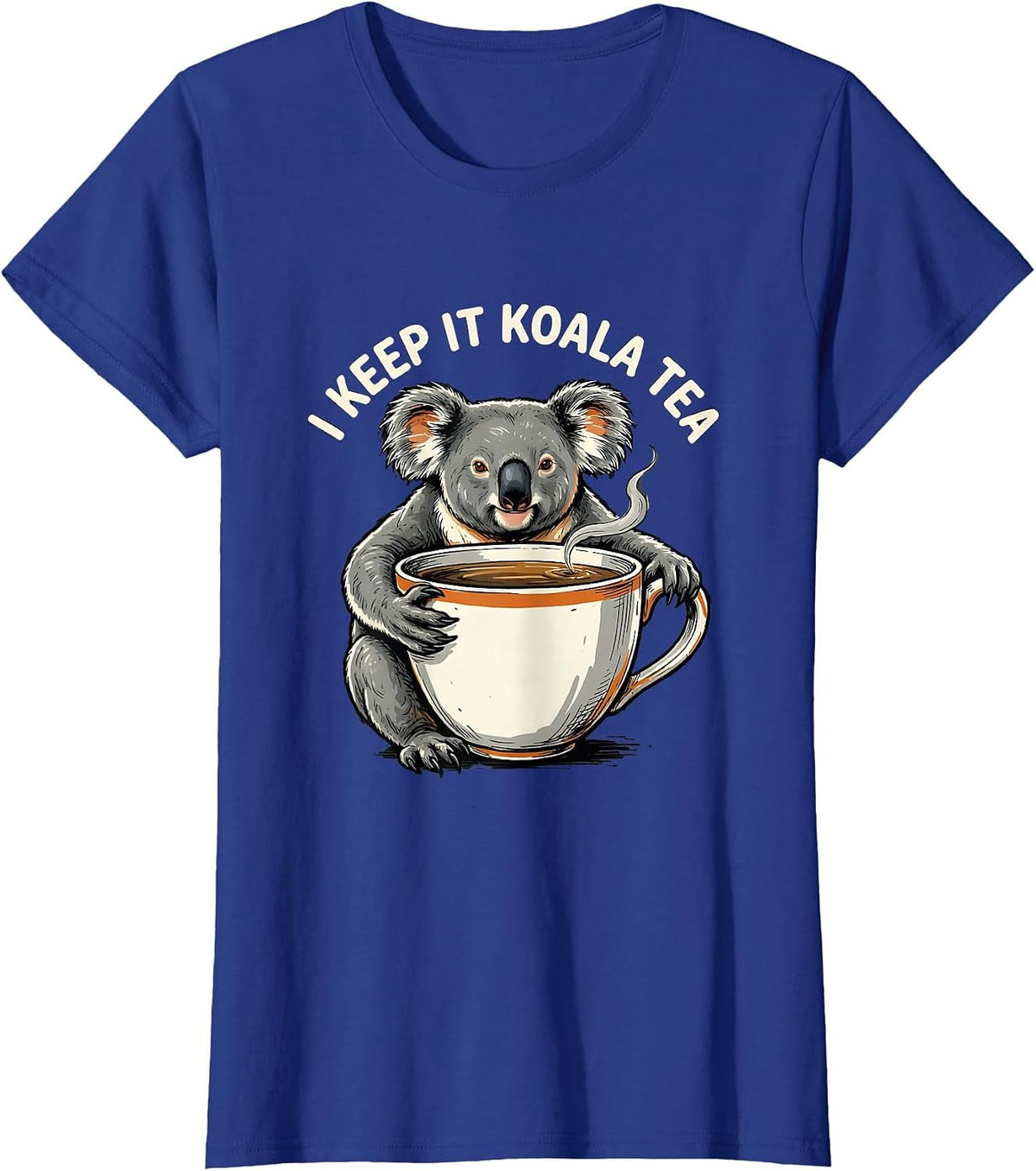 Women's I Keep It Koala Tea Funny Koala Pun Animal Lover Gift T-Shirt - Royal Blue