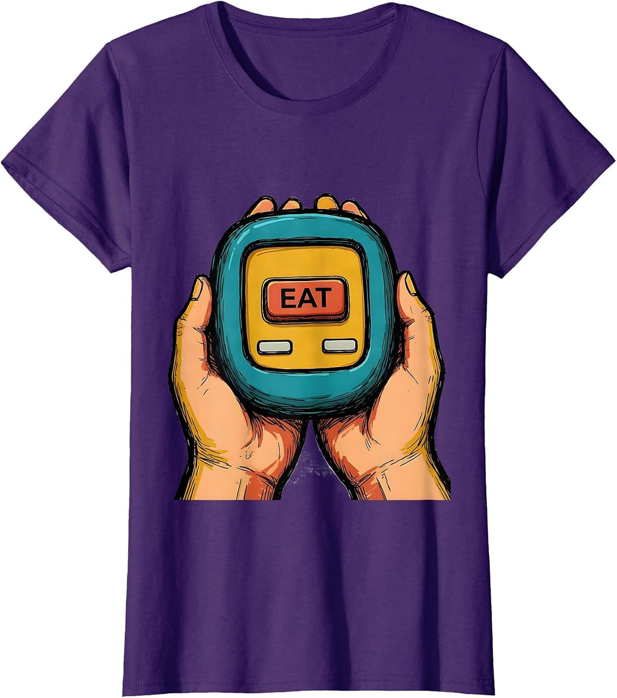 Women's Eat AAC SLP Speech Language Pathologist Communication T-Shirt - Purple