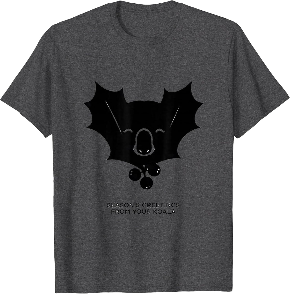 Men's Season's Greetings From Your Koala Funny Koala Lover T-Shirt - Dark Heather Grey