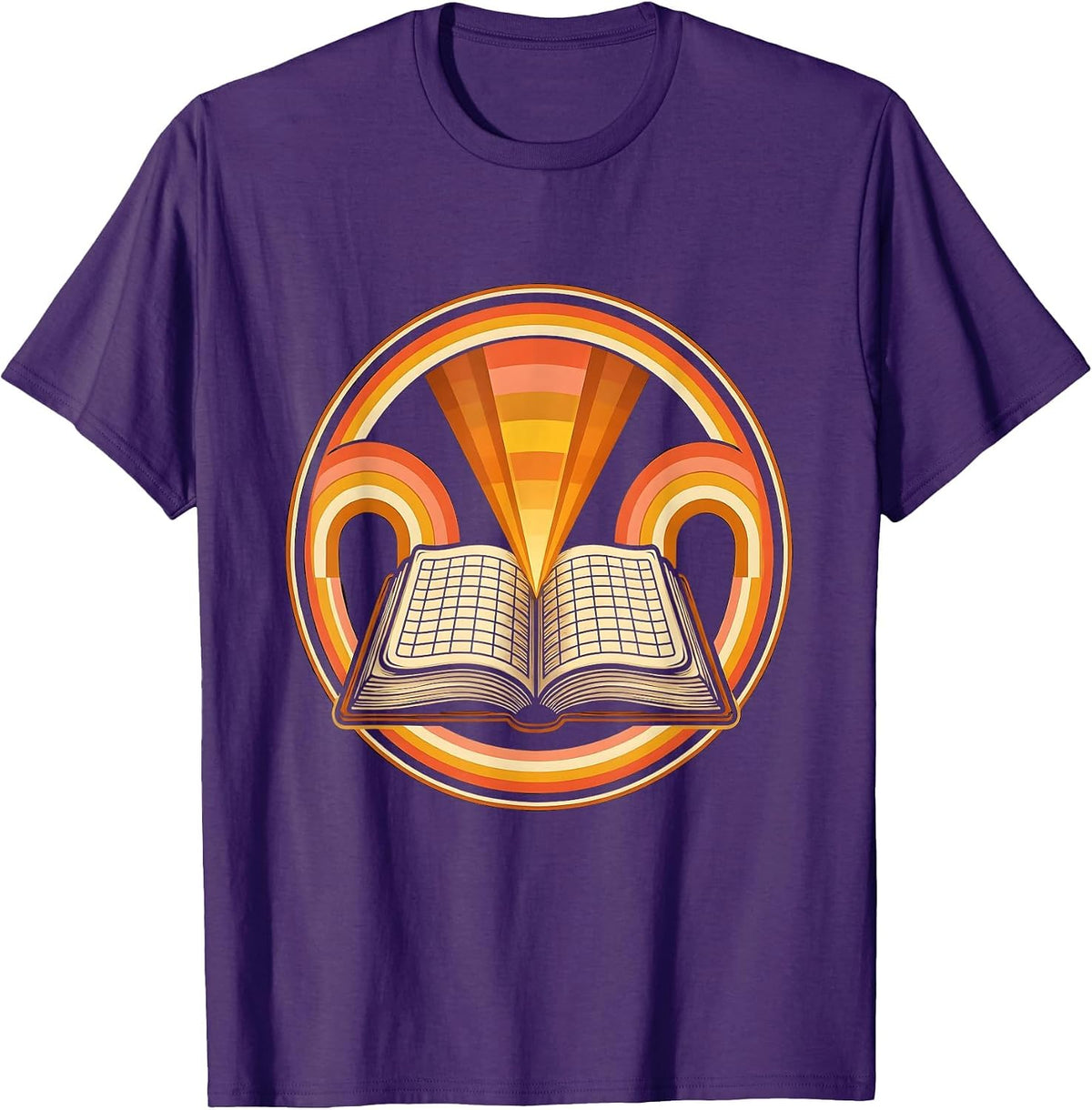 Middle School Teacher Gradebook Spotlight Graphic T-Shirt - Purple