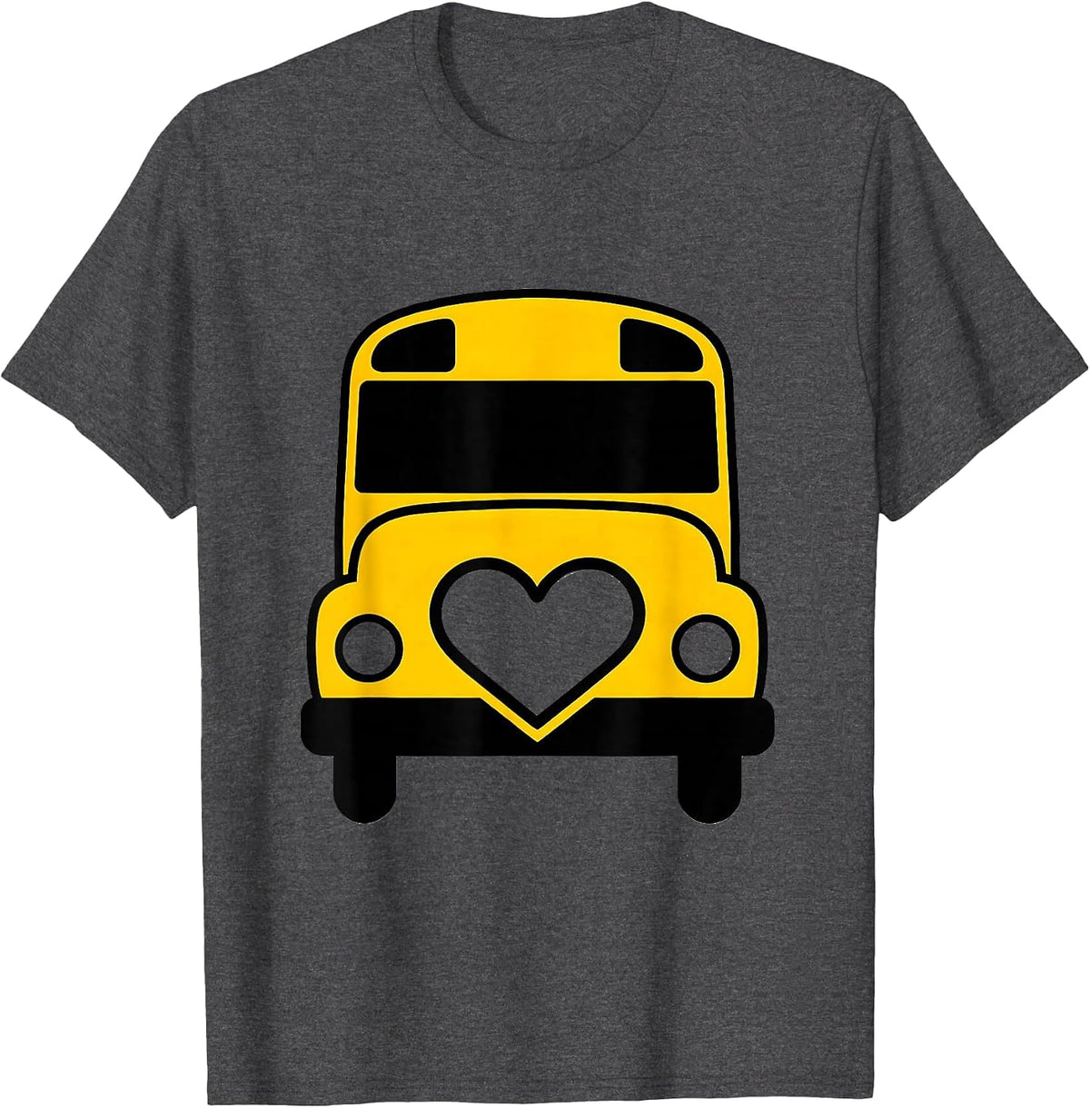 School Bus Driver Halloween Costume Novelty Humor T-Shirt - Dark Heather Grey