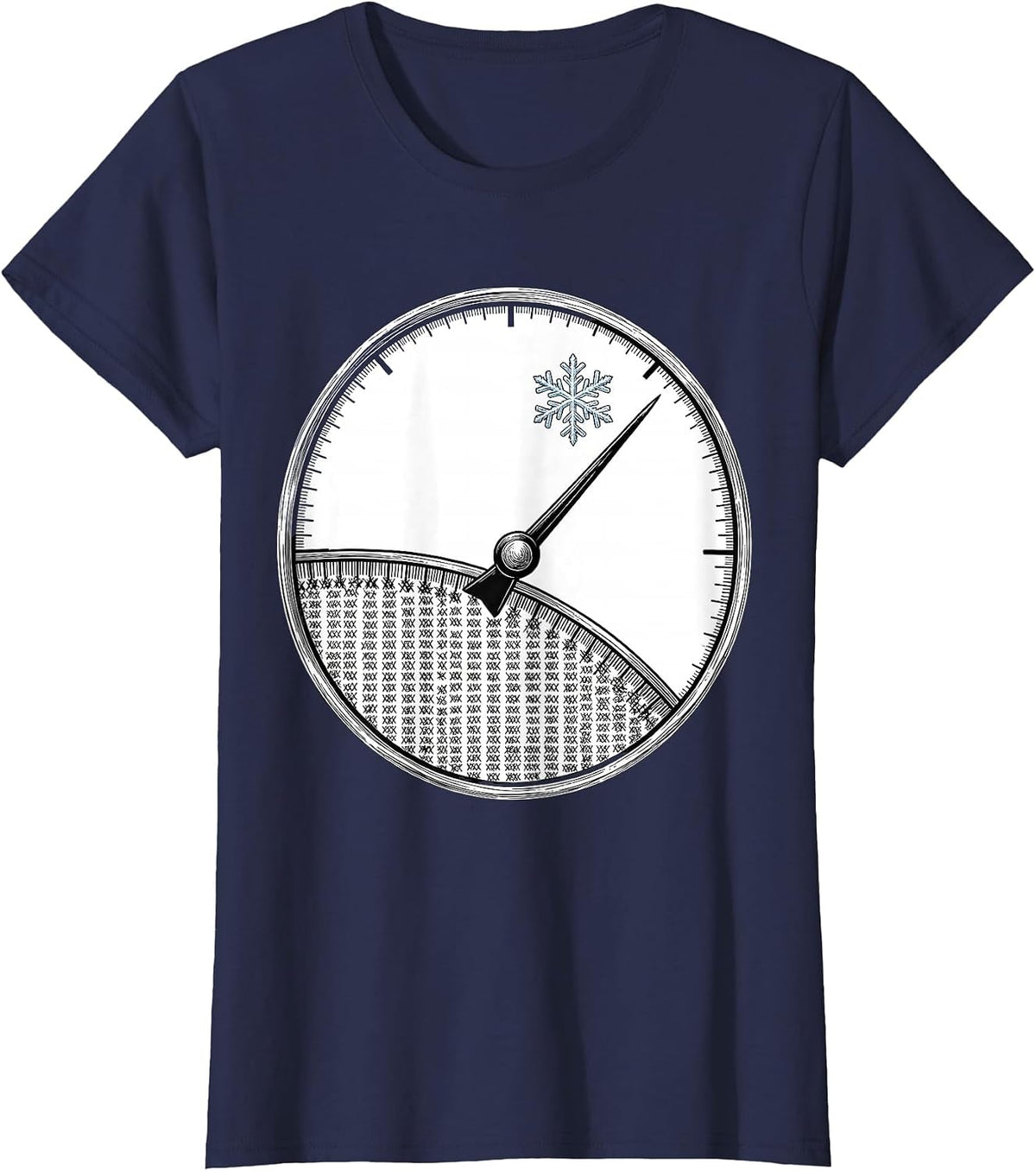 Women's Earned Rest Countdown Teacher Winter Break Humor T-Shirt - Navy Blue