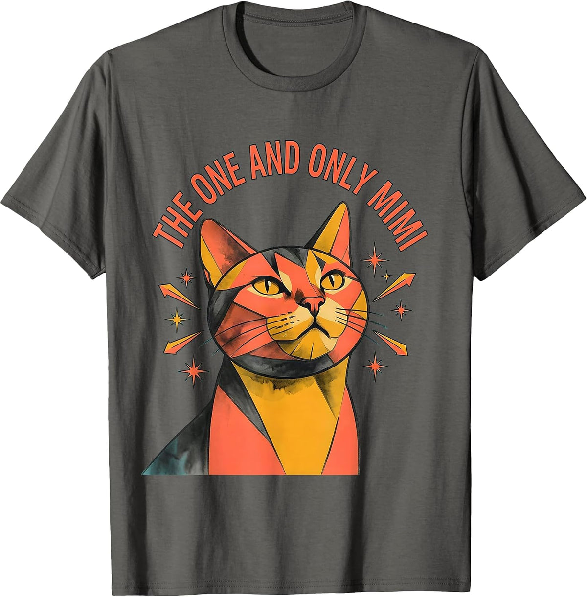 Men's The One and Only Mimi Grandma Gift Design T-Shirt - Asphalt Grey