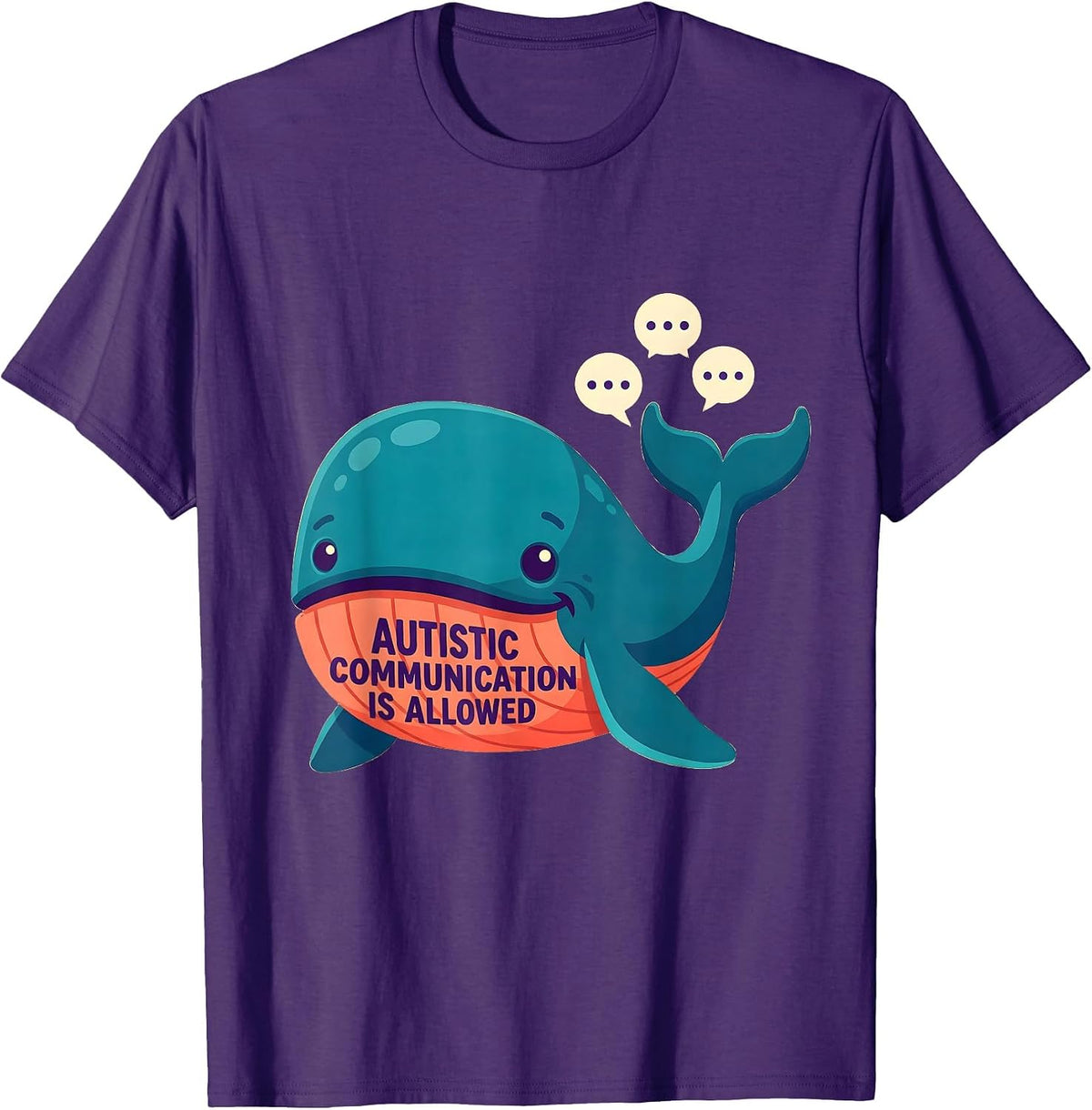 Autistic Communication Is Allowed Neurodivergent Pride Humor T-Shirt - Purple
